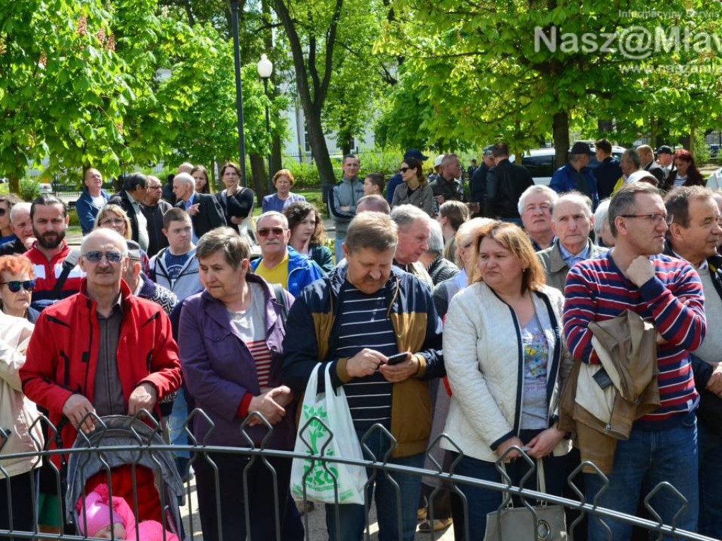 Mława gorąco powitała premiera polskiego rządu Mateusza Morawieckiego