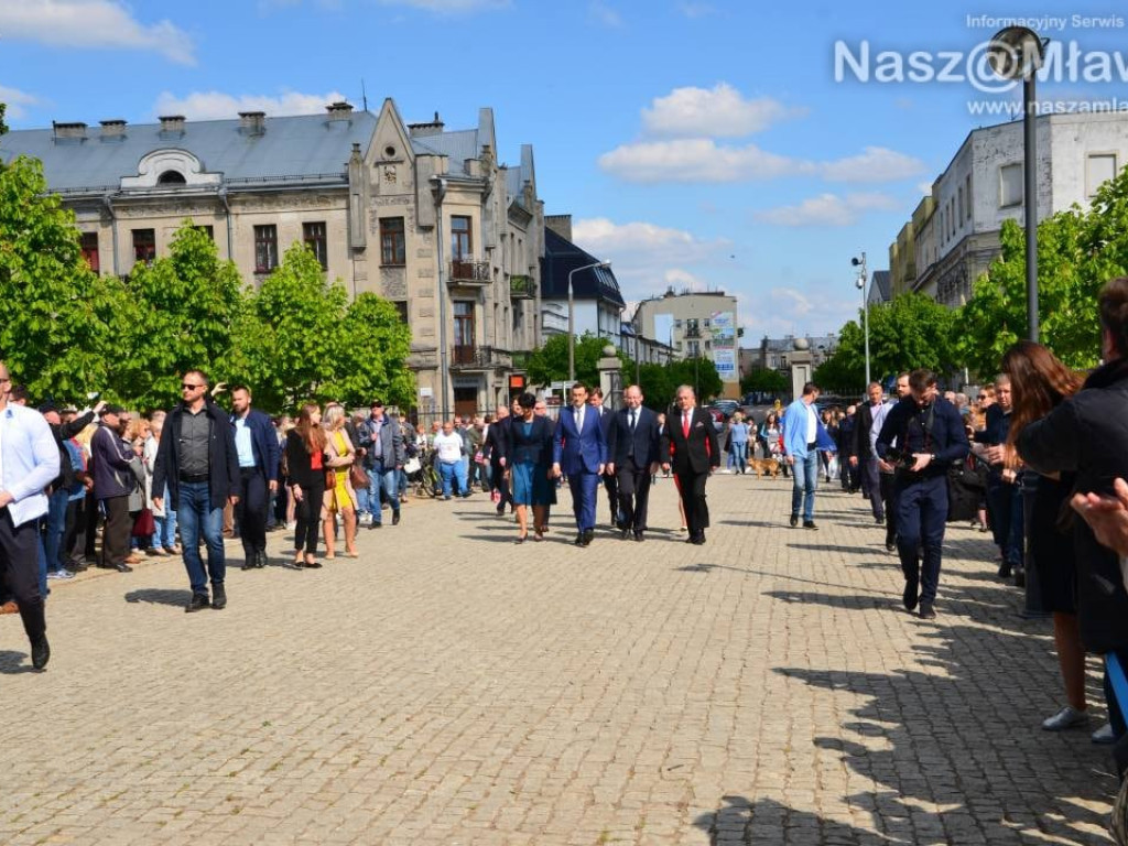 Mława gorąco powitała premiera polskiego rządu Mateusza Morawieckiego