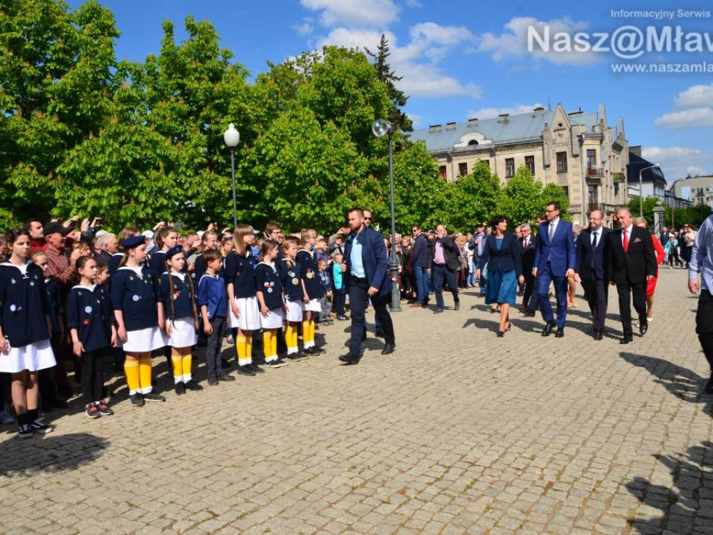 Mława gorąco powitała premiera polskiego rządu Mateusza Morawieckiego