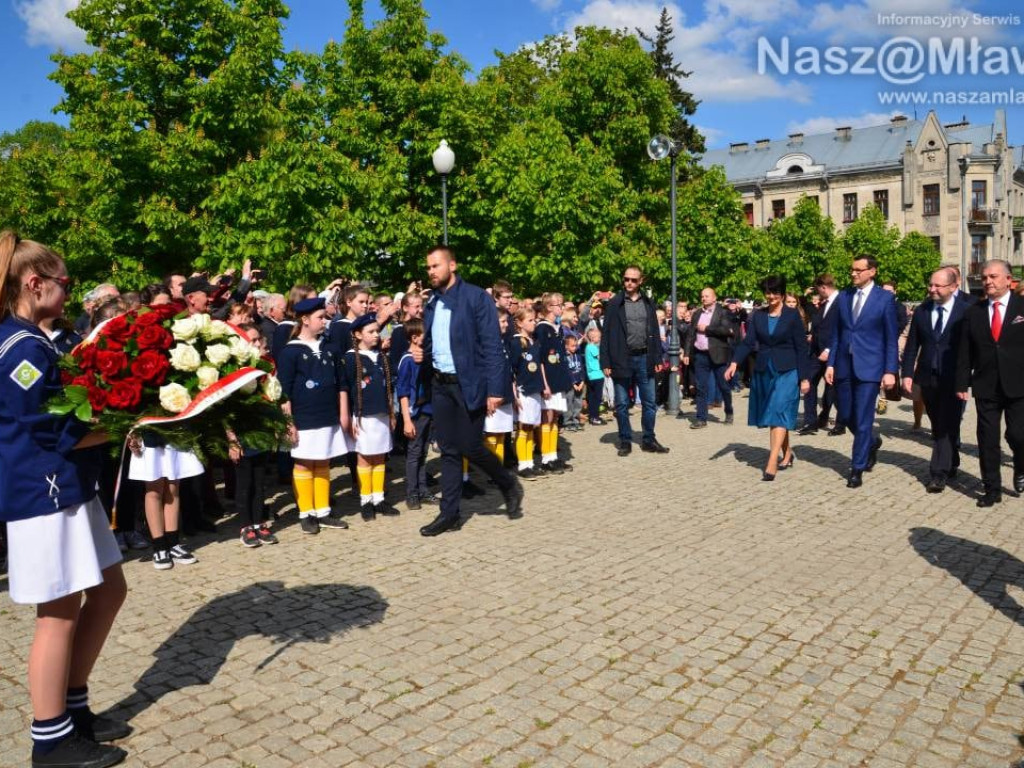 Mława gorąco powitała premiera polskiego rządu Mateusza Morawieckiego