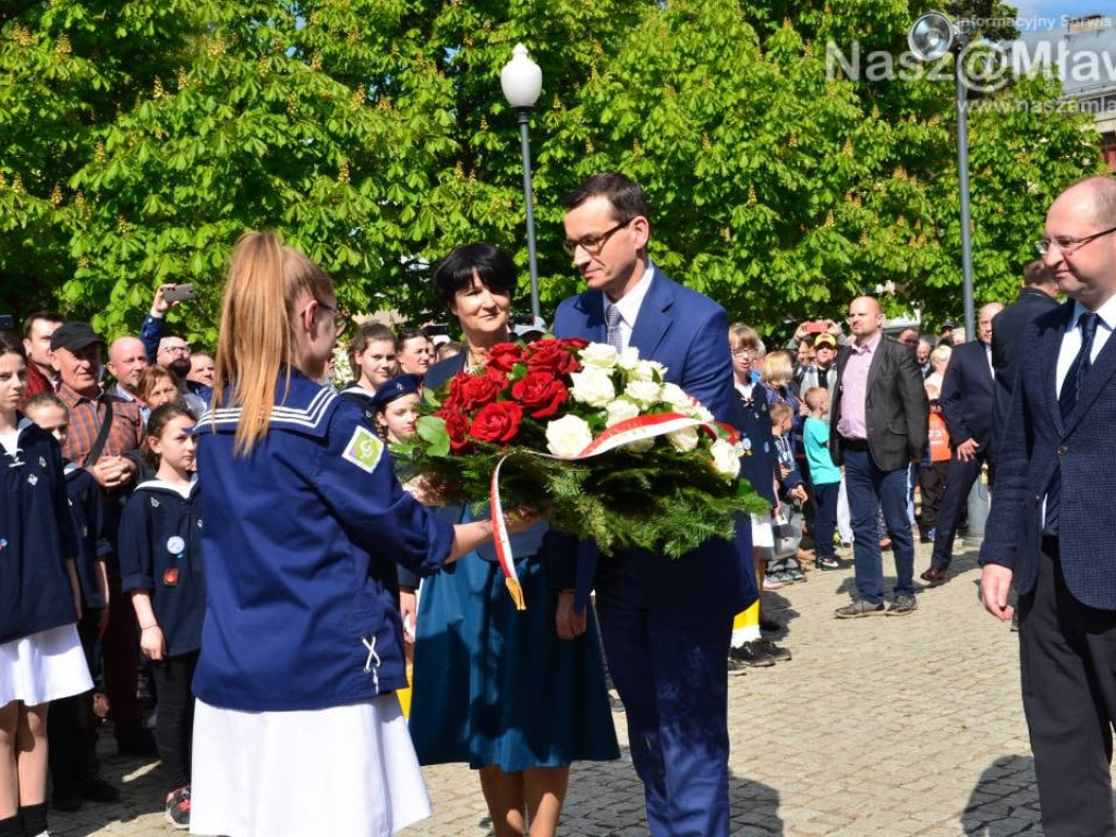 Mława gorąco powitała premiera polskiego rządu Mateusza Morawieckiego