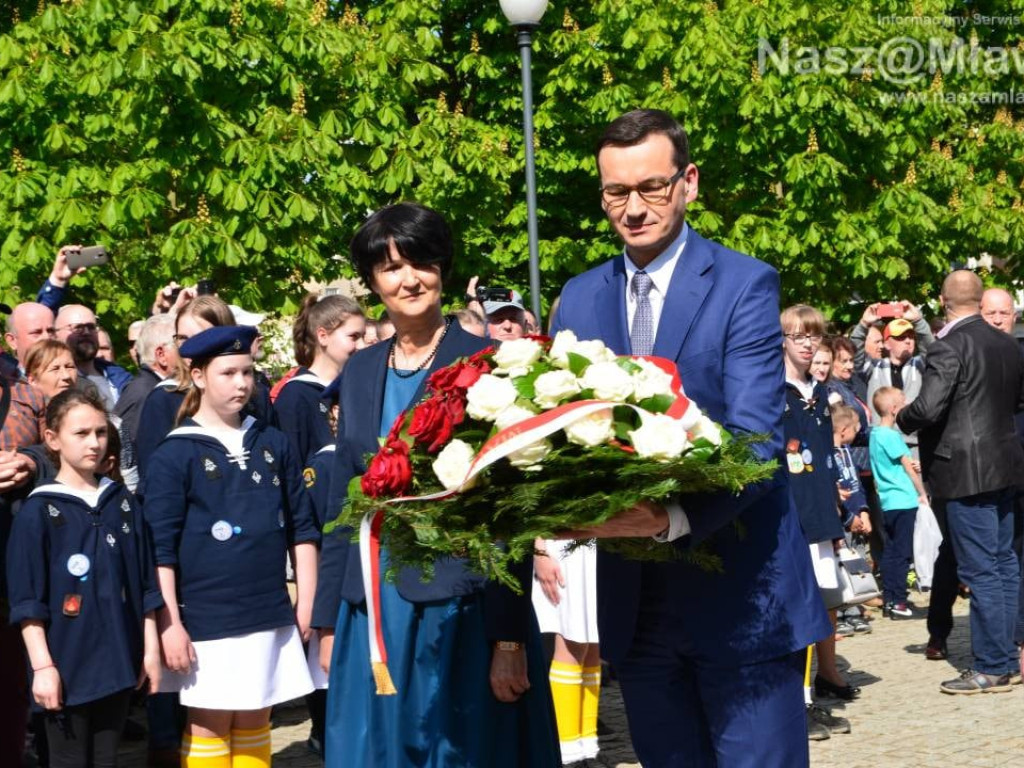 Mława gorąco powitała premiera polskiego rządu Mateusza Morawieckiego