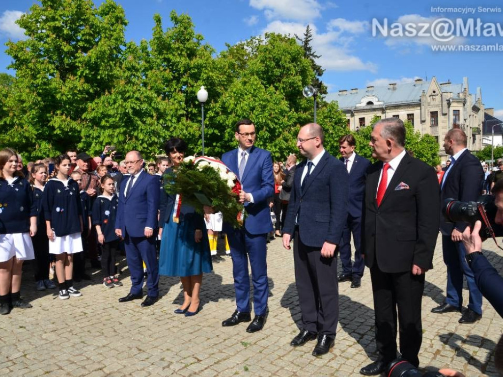 Mława gorąco powitała premiera polskiego rządu Mateusza Morawieckiego