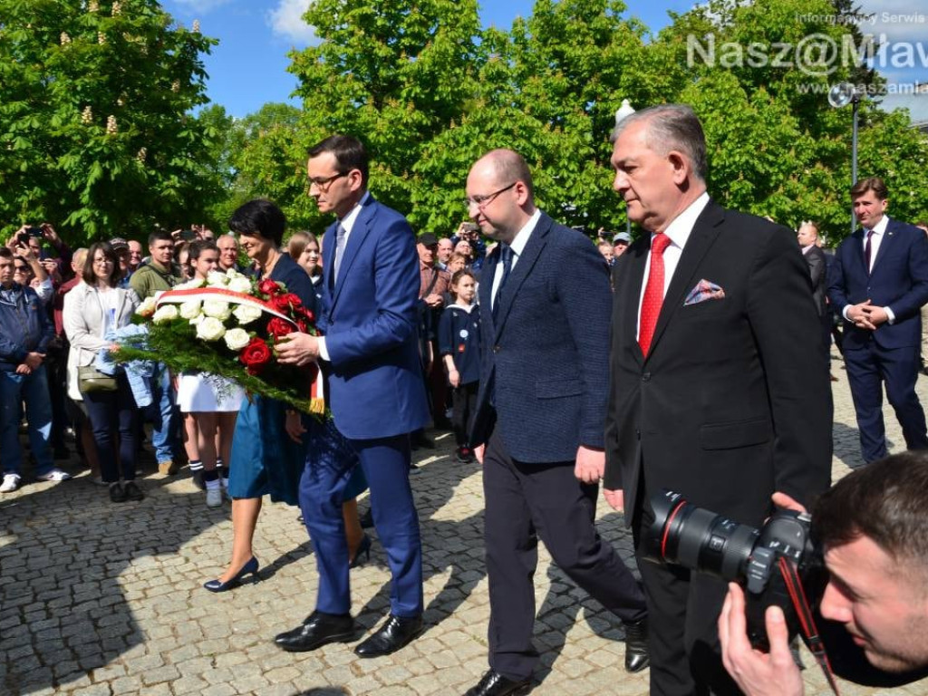 Mława gorąco powitała premiera polskiego rządu Mateusza Morawieckiego