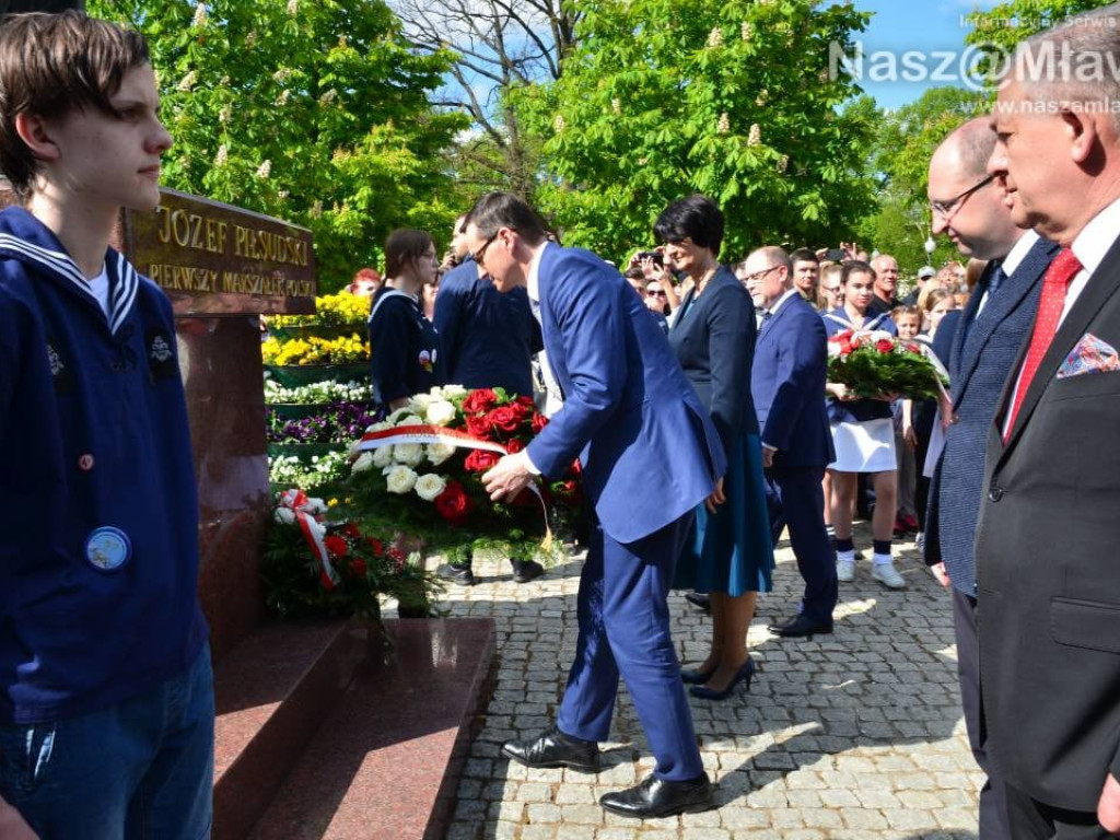 Mława gorąco powitała premiera polskiego rządu Mateusza Morawieckiego