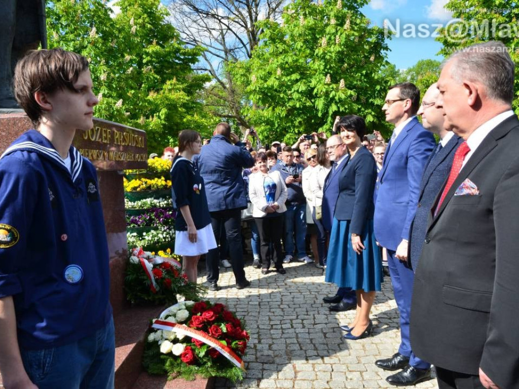 Mława gorąco powitała premiera polskiego rządu Mateusza Morawieckiego