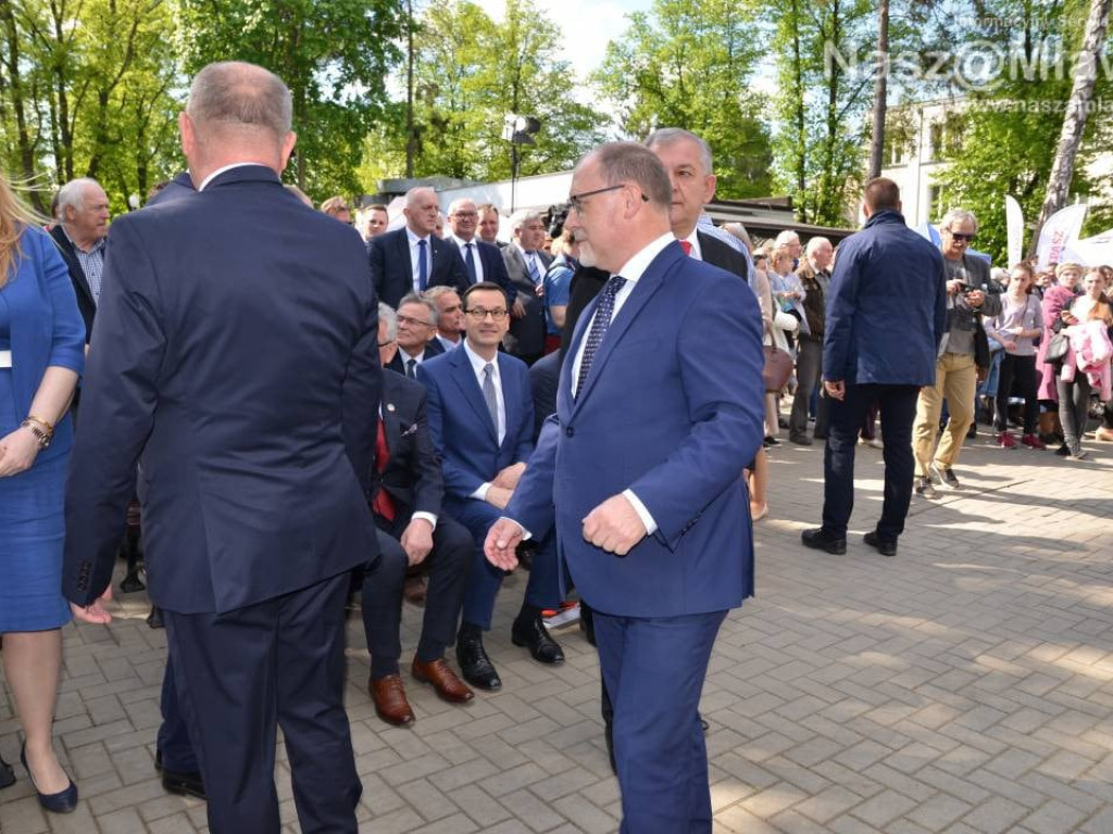 Mława gorąco powitała premiera polskiego rządu Mateusza Morawieckiego