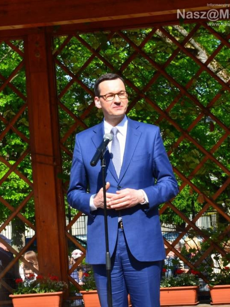 Mława gorąco powitała premiera polskiego rządu Mateusza Morawieckiego