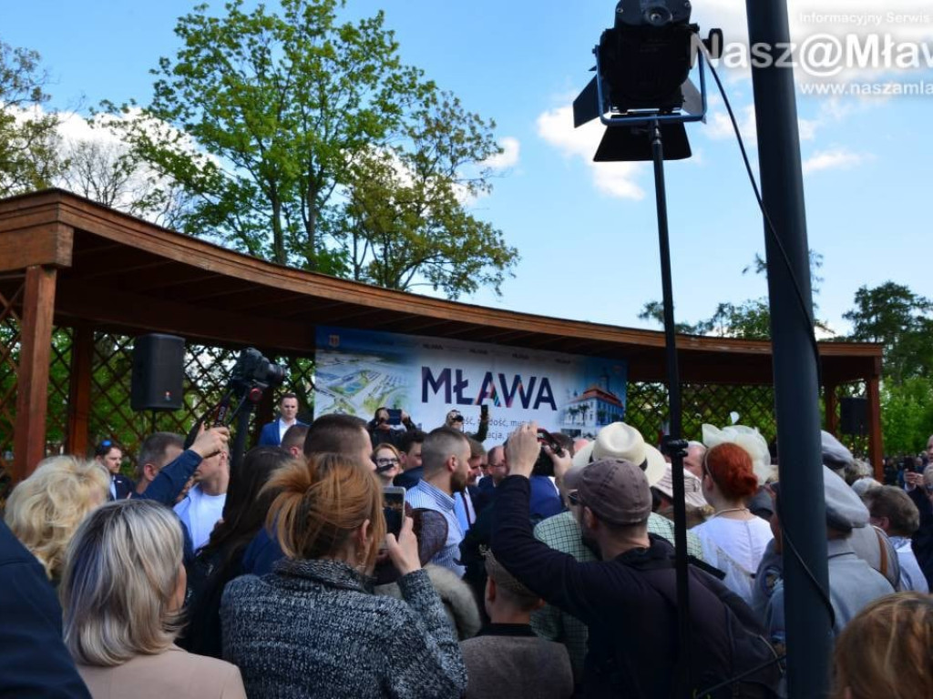 Mława gorąco powitała premiera polskiego rządu Mateusza Morawieckiego