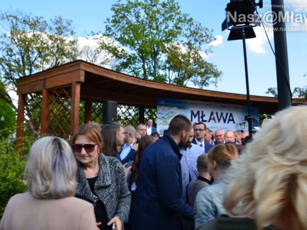 Mława gorąco powitała premiera polskiego rządu Mateusza Morawieckiego