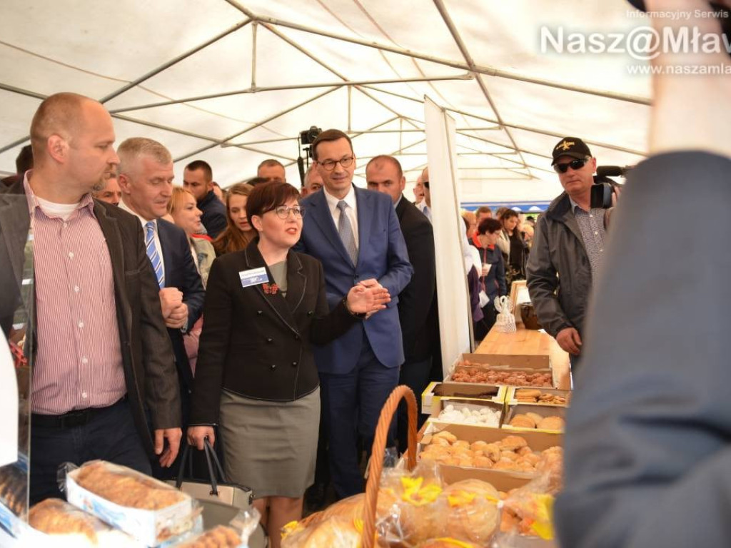 Mława gorąco powitała premiera polskiego rządu Mateusza Morawieckiego