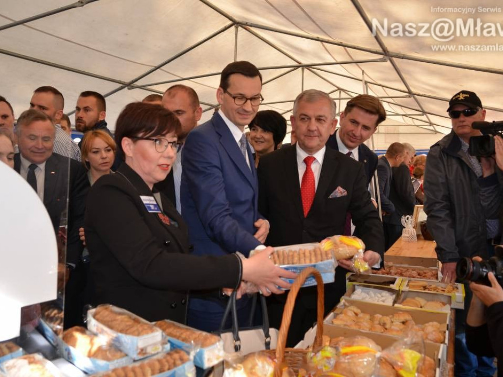 Mława gorąco powitała premiera polskiego rządu Mateusza Morawieckiego