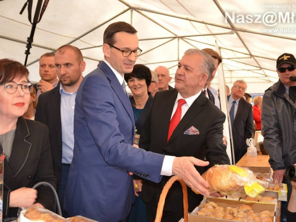 Mława gorąco powitała premiera polskiego rządu Mateusza Morawieckiego