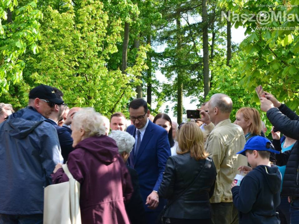 Mława gorąco powitała premiera polskiego rządu Mateusza Morawieckiego