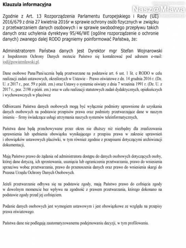 Rodzicu! Pobierz wniosek do szkoły średniej z naszamlawa.pl. Ruszył nabór