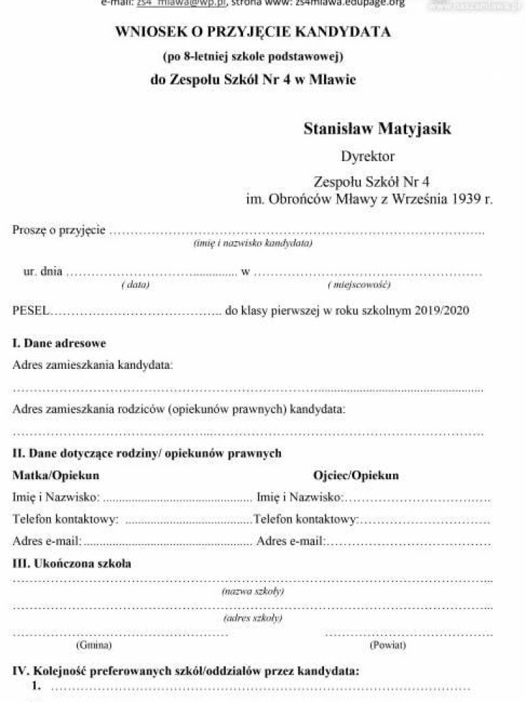 Rodzicu! Pobierz wniosek do szkoły średniej z naszamlawa.pl. Ruszył nabór
