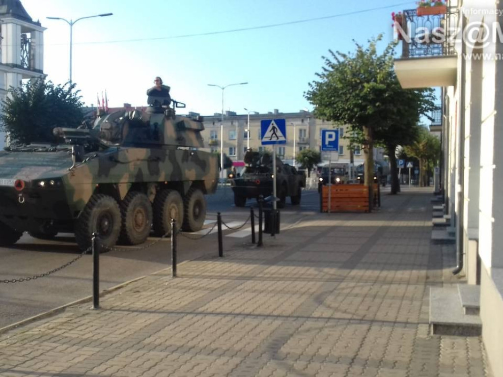 Wojsko już przywiozło ciężki sprzęt do Mławy