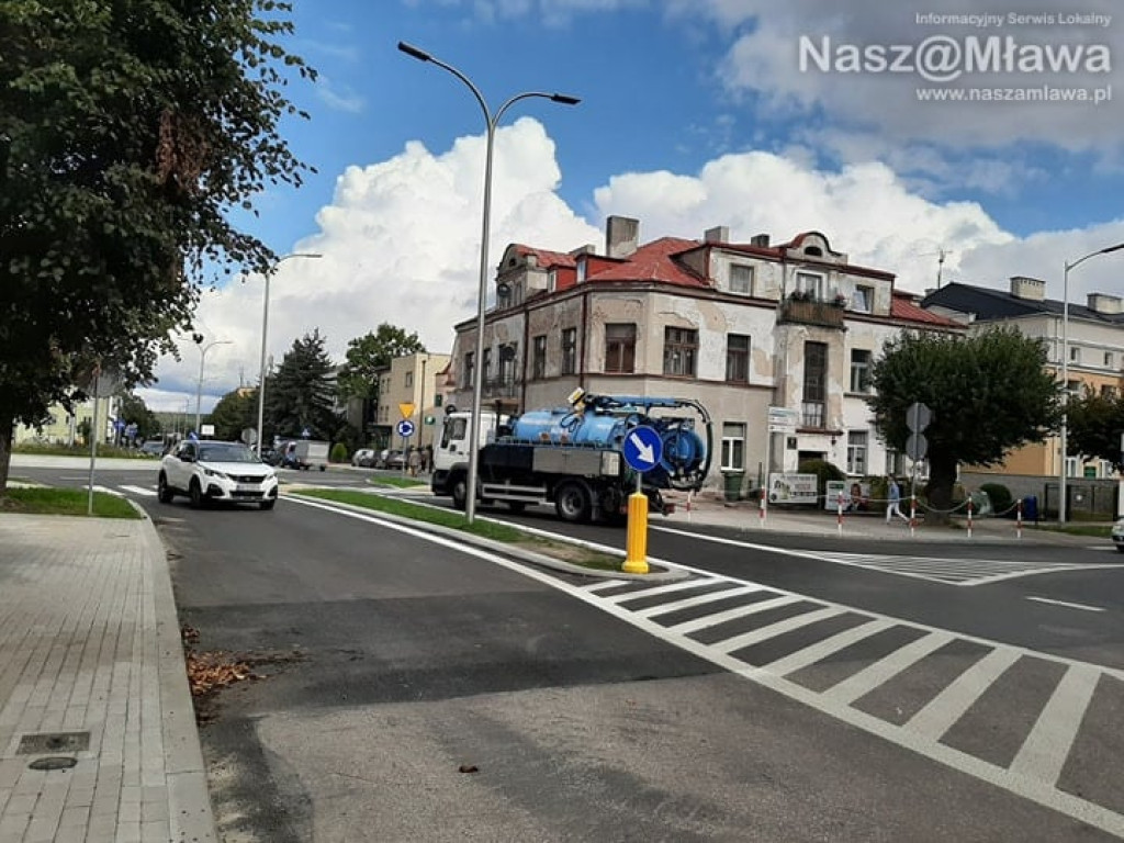 Lelewela otwarta. Można jechać rondem przed policją