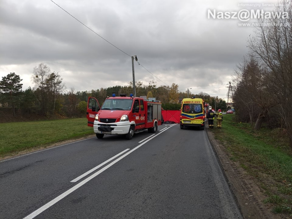Wypadek w Mławce. Kobieta zginęła na miejscu [AKTUALIZACJA]