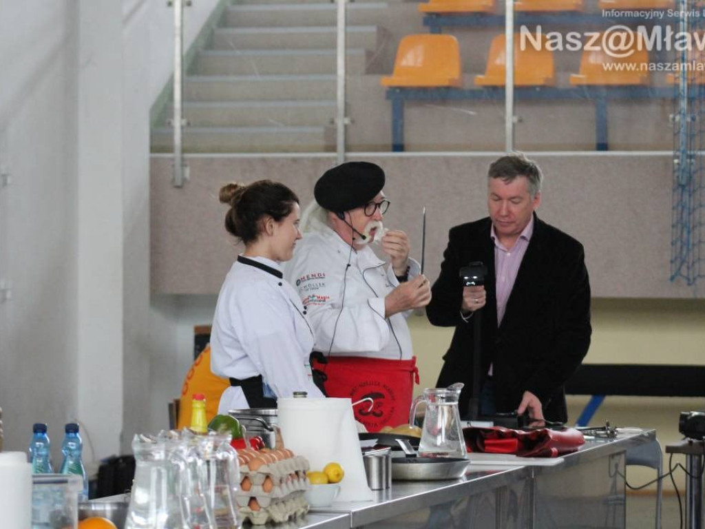 Znany szef kuchni Kurt Scheller w Mławie. FILMY I ZDJĘCIA