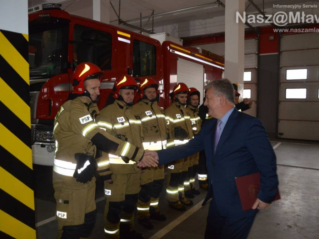 Mława. Strażacy dostali 