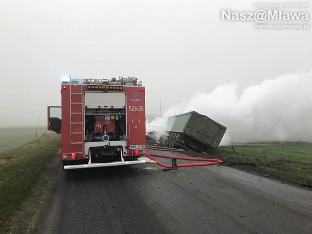 Samochód w płomieniach. Zginął 18-latek [AKTUALIZACJA]