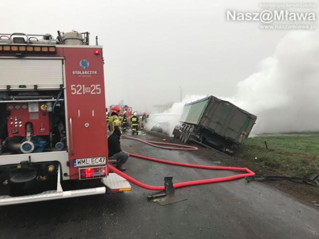 Samochód w płomieniach. Zginął 18-latek [AKTUALIZACJA]