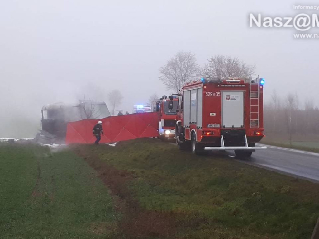 Samochód w płomieniach. Zginął 18-latek [AKTUALIZACJA]