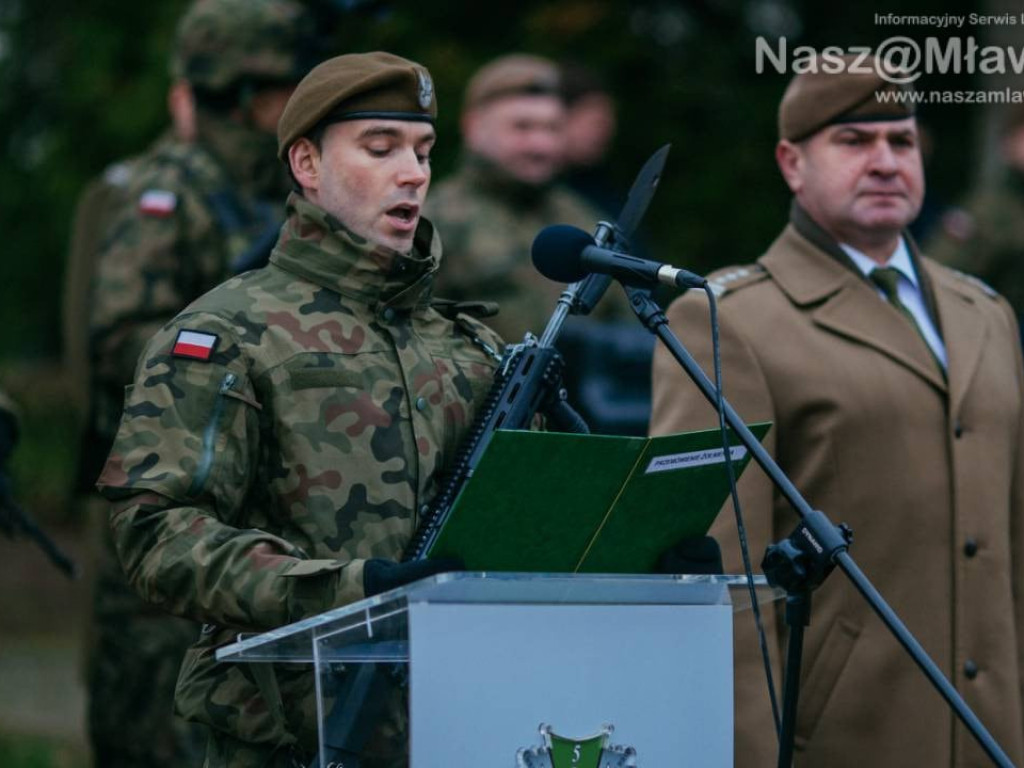 Mławianie w szeregach WOT przysięgali wiernie służyć Polsce