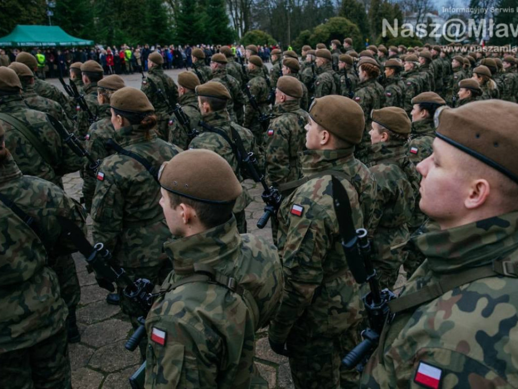 Mławianie w szeregach WOT przysięgali wiernie służyć Polsce