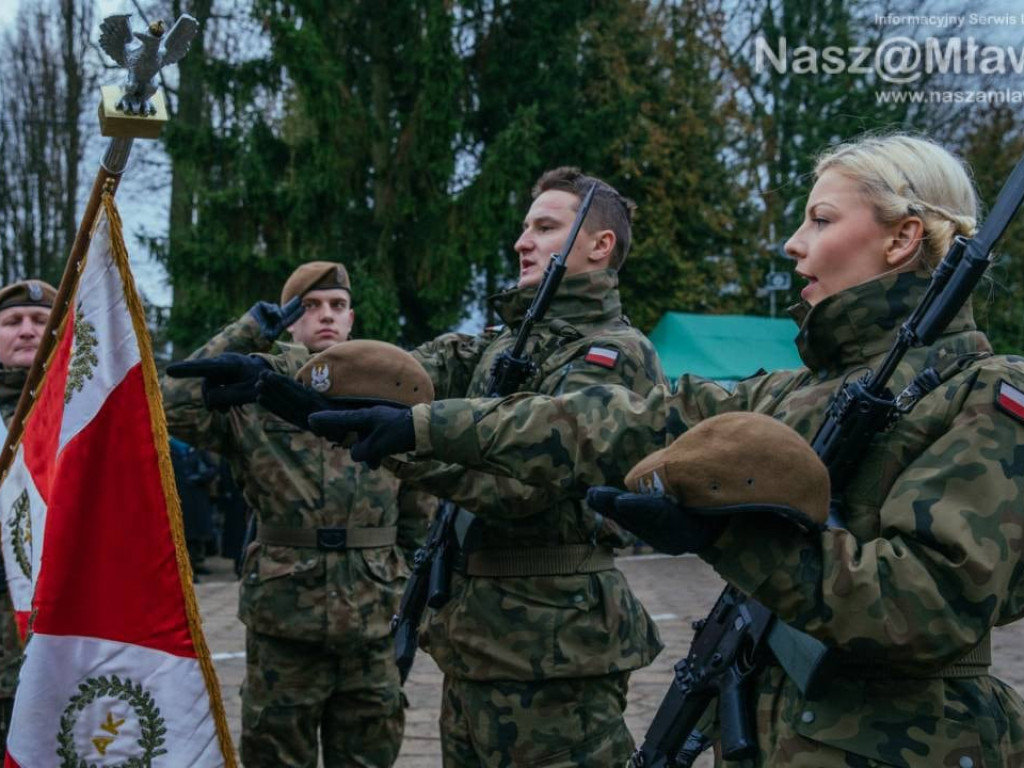 Mławianie w szeregach WOT przysięgali wiernie służyć Polsce