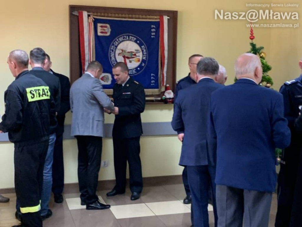 Opłatek u mławskich strażaków