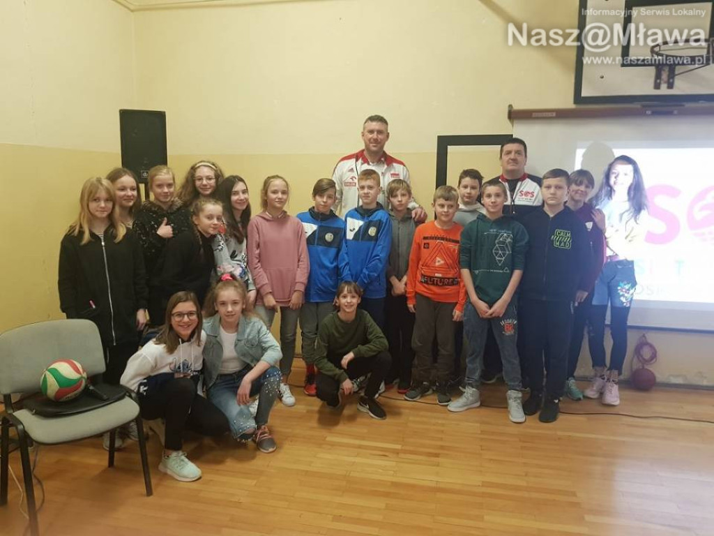 Reprezentant polskiej kadry w mławskiej szkole