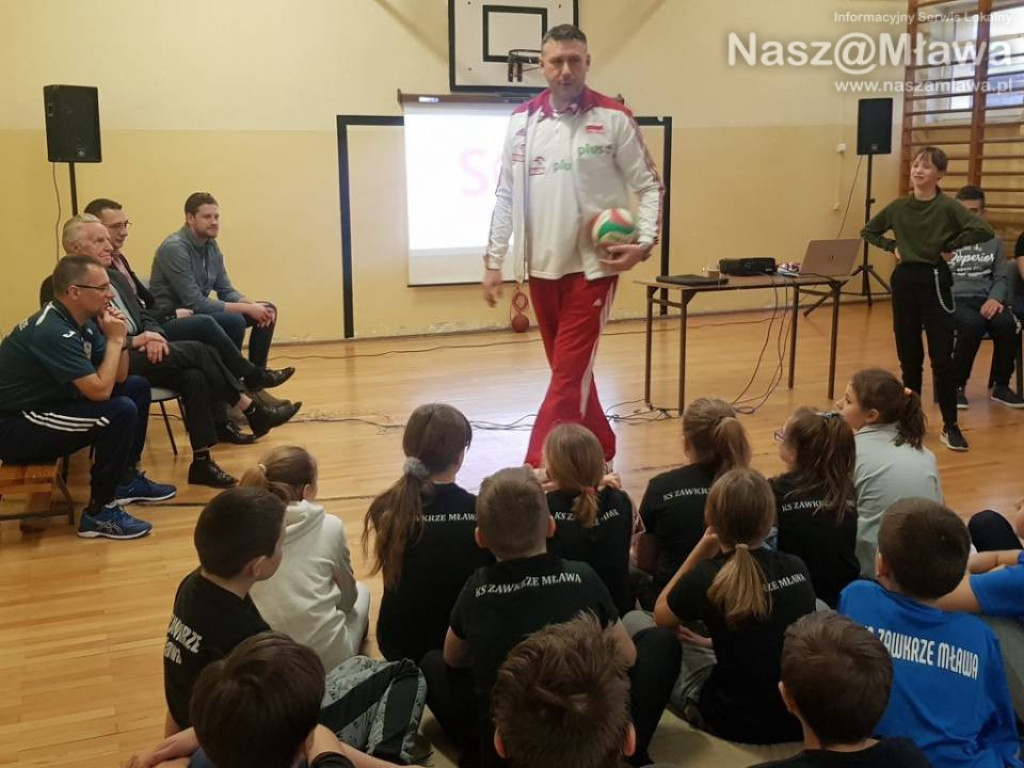 Reprezentant polskiej kadry w mławskiej szkole