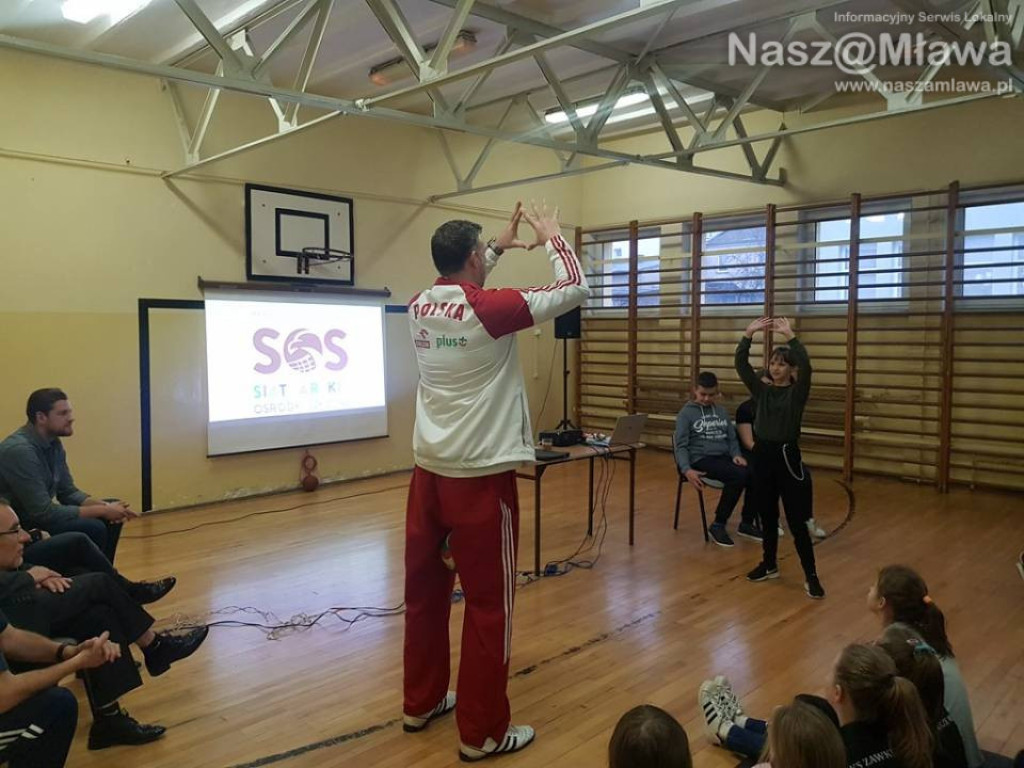 Reprezentant polskiej kadry w mławskiej szkole