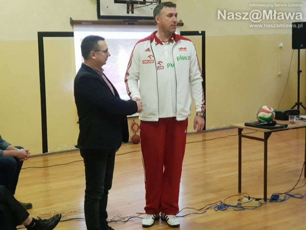 Reprezentant polskiej kadry w mławskiej szkole