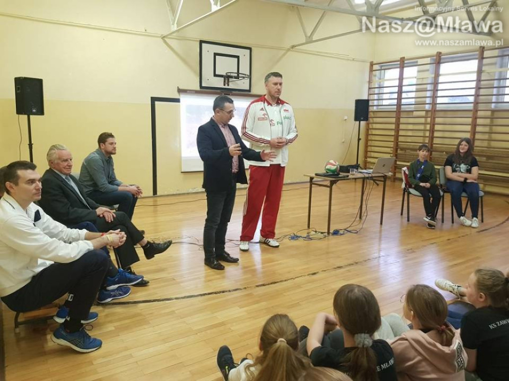 Reprezentant polskiej kadry w mławskiej szkole