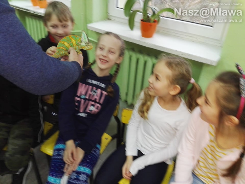 Wystawa zwierząt egzotycznych. Dzieci były odważne