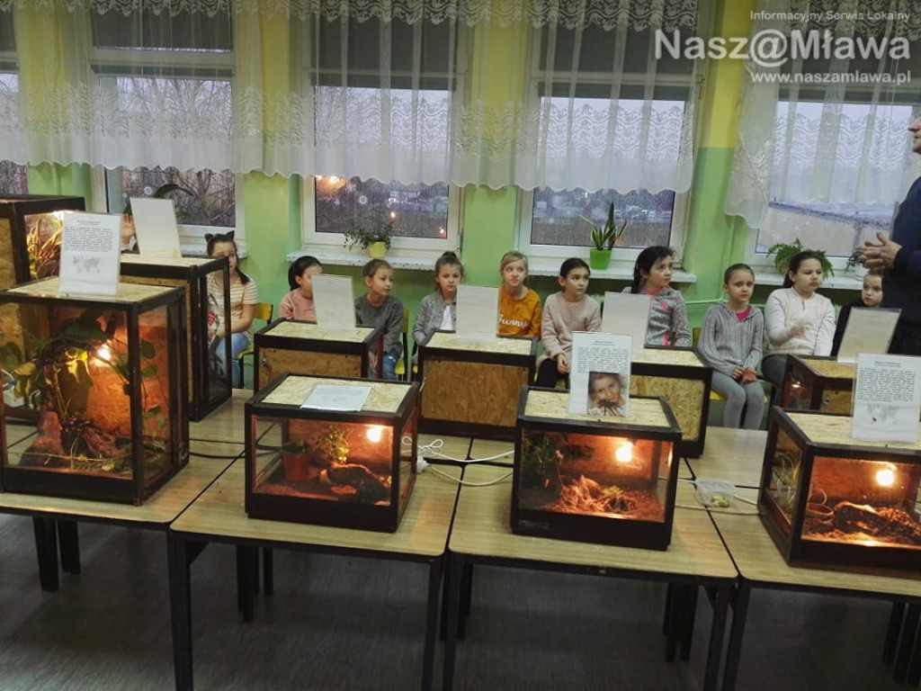 Wystawa zwierząt egzotycznych. Dzieci były odważne