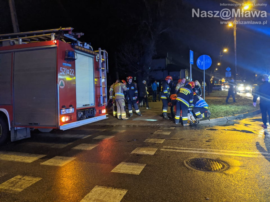 Pieszy potrącony na skrzyżowaniu z al. Piłsudskiego [FILM I ZDJĘCIA]