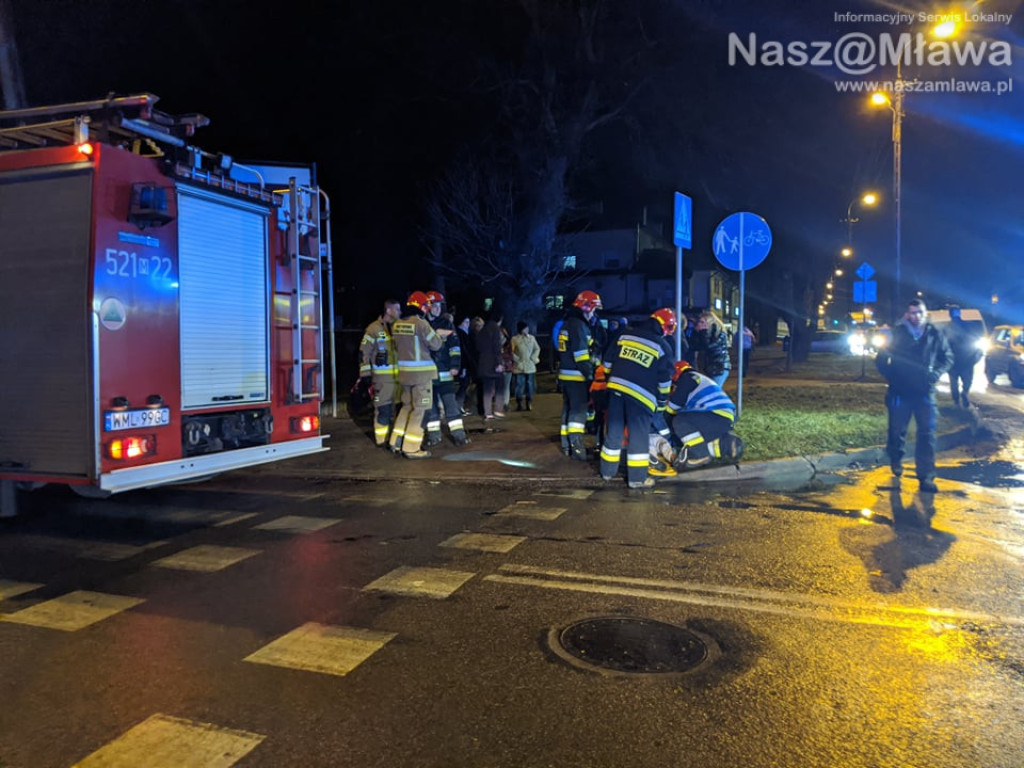 Pieszy potrącony na skrzyżowaniu z al. Piłsudskiego [FILM I ZDJĘCIA]