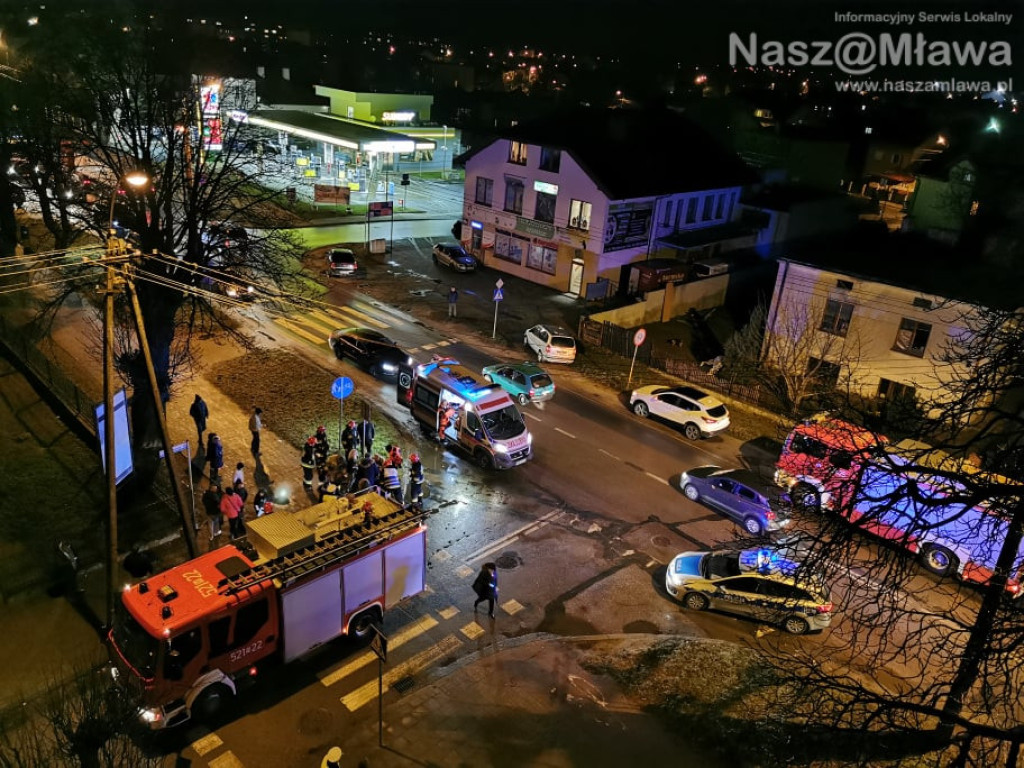Pieszy potrącony na skrzyżowaniu z al. Piłsudskiego [FILM I ZDJĘCIA]