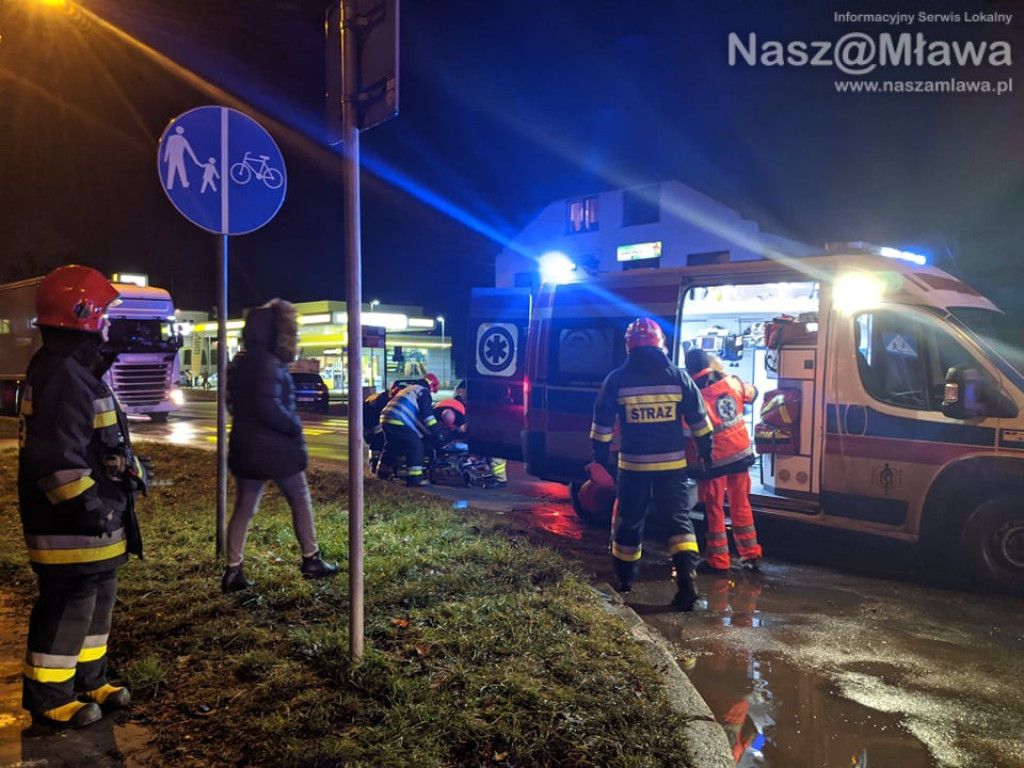 Pieszy potrącony na skrzyżowaniu z al. Piłsudskiego [FILM I ZDJĘCIA]