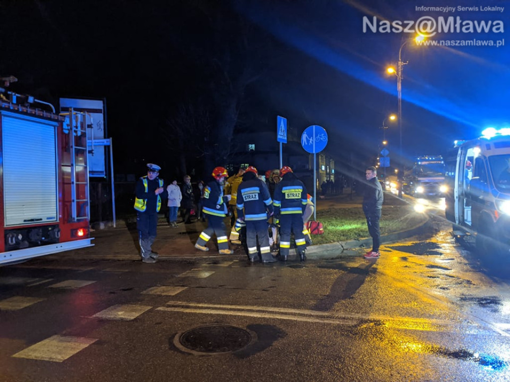 Pieszy potrącony na skrzyżowaniu z al. Piłsudskiego [FILM I ZDJĘCIA]