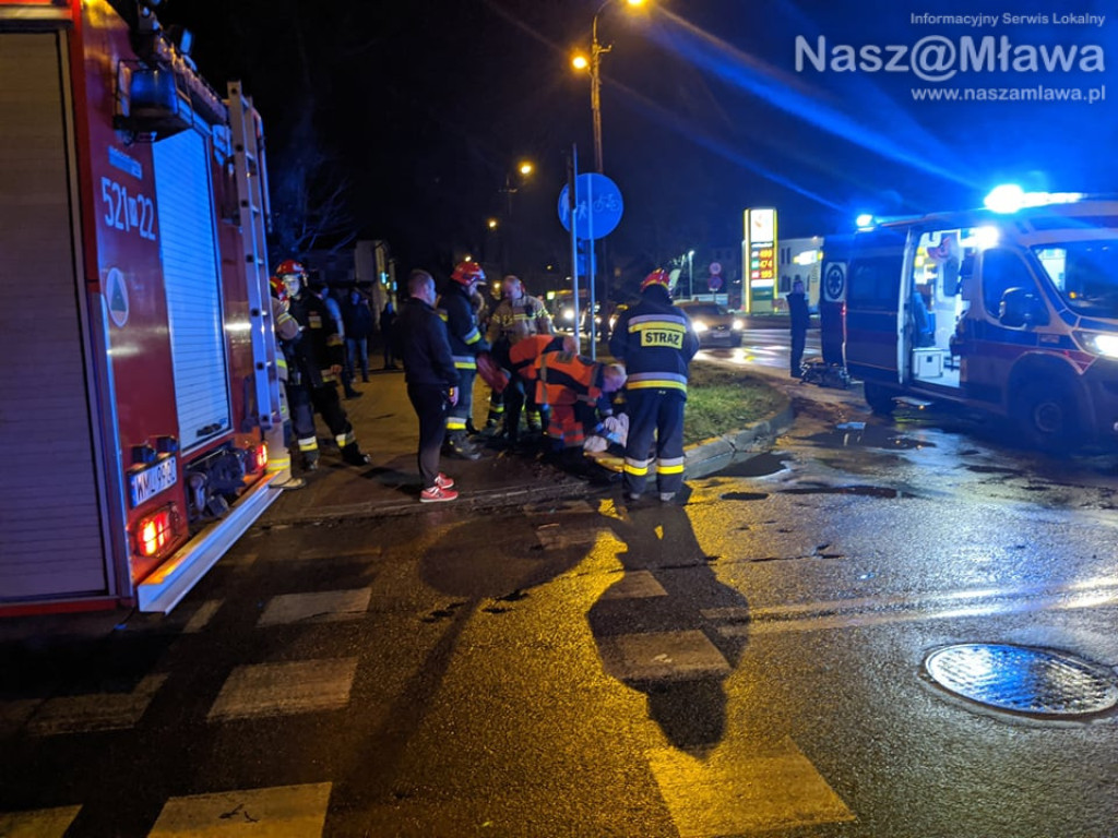 Pieszy potrącony na skrzyżowaniu z al. Piłsudskiego [FILM I ZDJĘCIA]