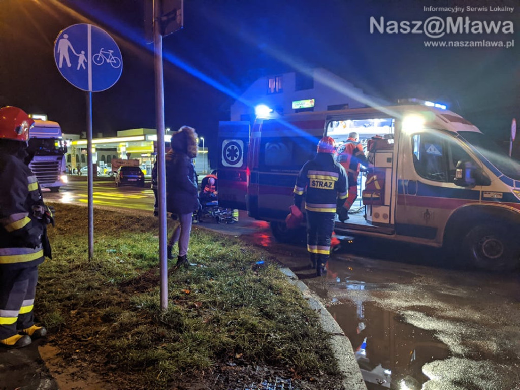 Pieszy potrącony na skrzyżowaniu z al. Piłsudskiego [FILM I ZDJĘCIA]