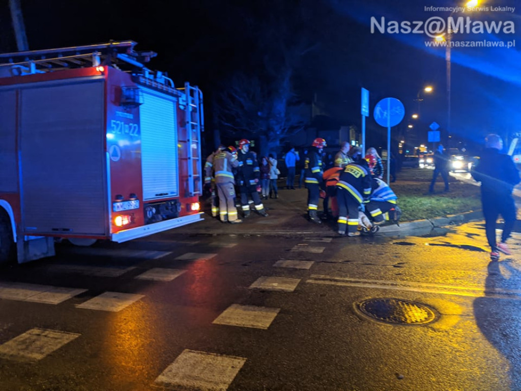 Pieszy potrącony na skrzyżowaniu z al. Piłsudskiego [FILM I ZDJĘCIA]
