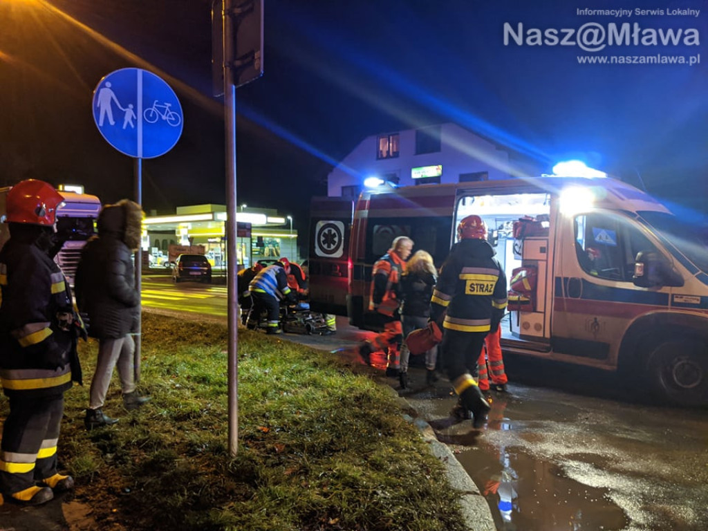 Pieszy potrącony na skrzyżowaniu z al. Piłsudskiego [FILM I ZDJĘCIA]