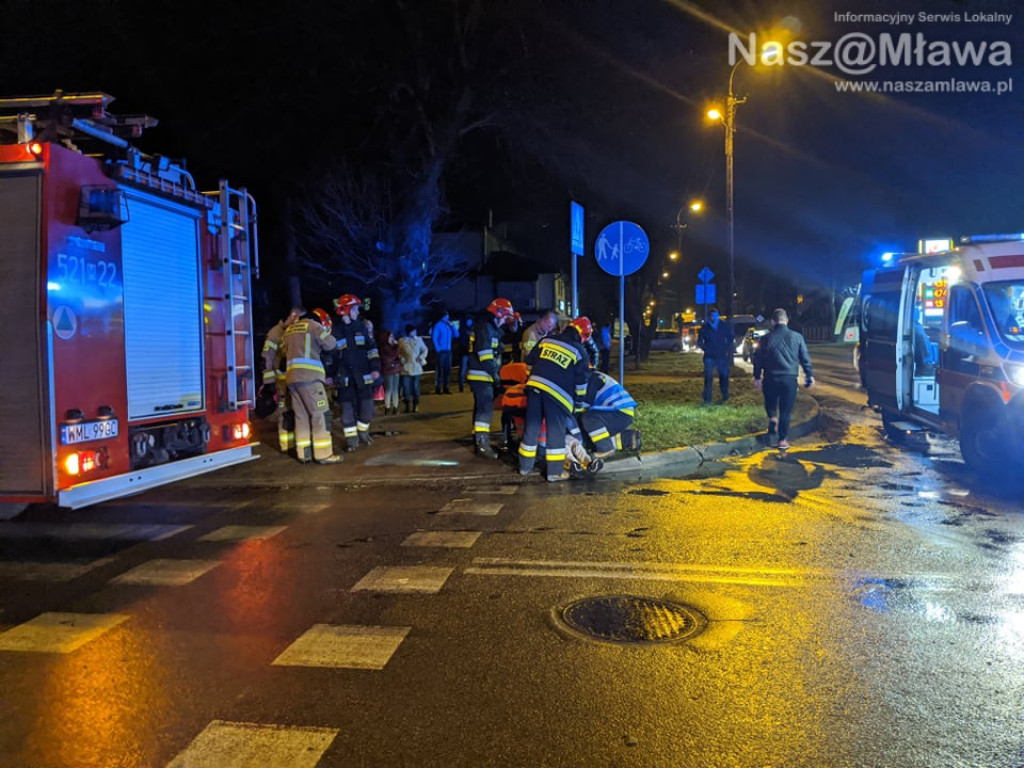 Pieszy potrącony na skrzyżowaniu z al. Piłsudskiego [FILM I ZDJĘCIA]