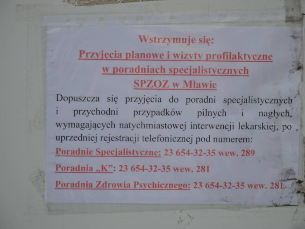Praca przychodni - odwiedziny w szpitalu [FOTO]